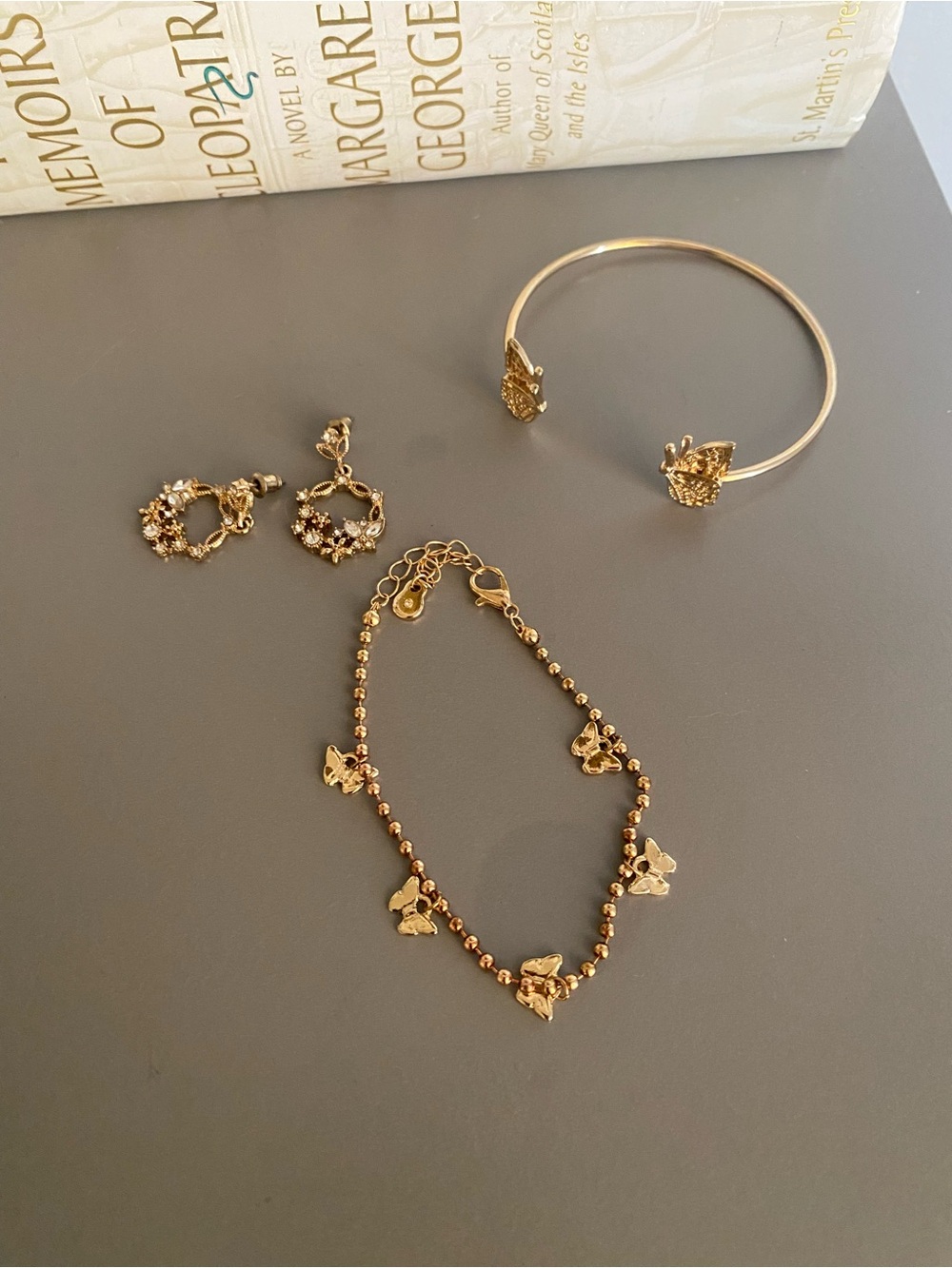 Gold Butterfly 🦋 Charm Bracelets & Earrings Set - Women Jewelry/NWOT